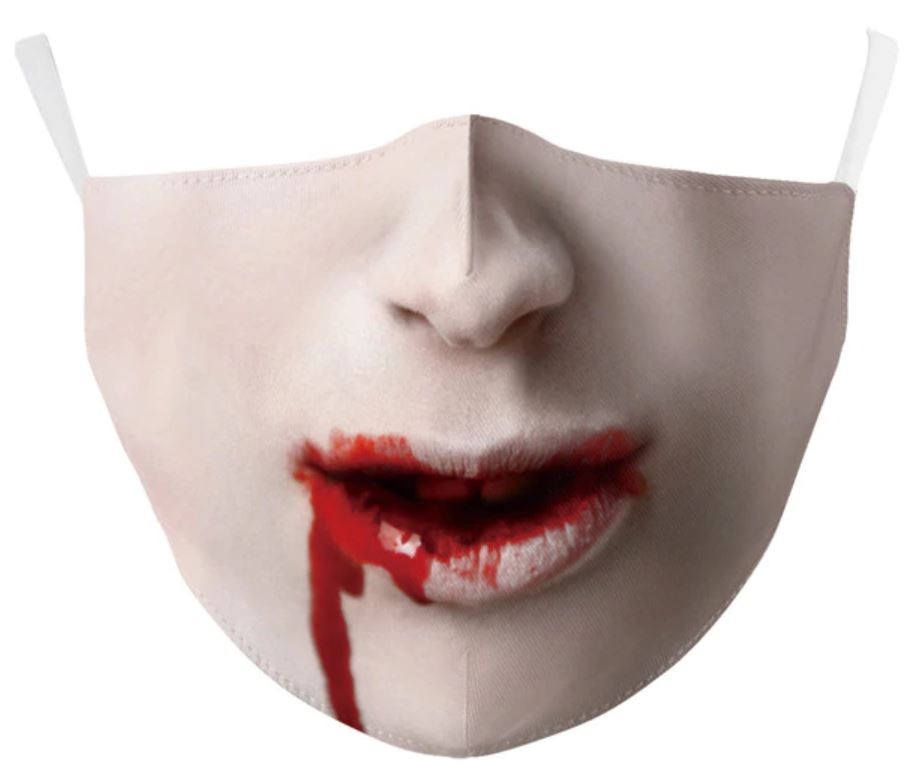 застрашујућа вампирска маска за лице