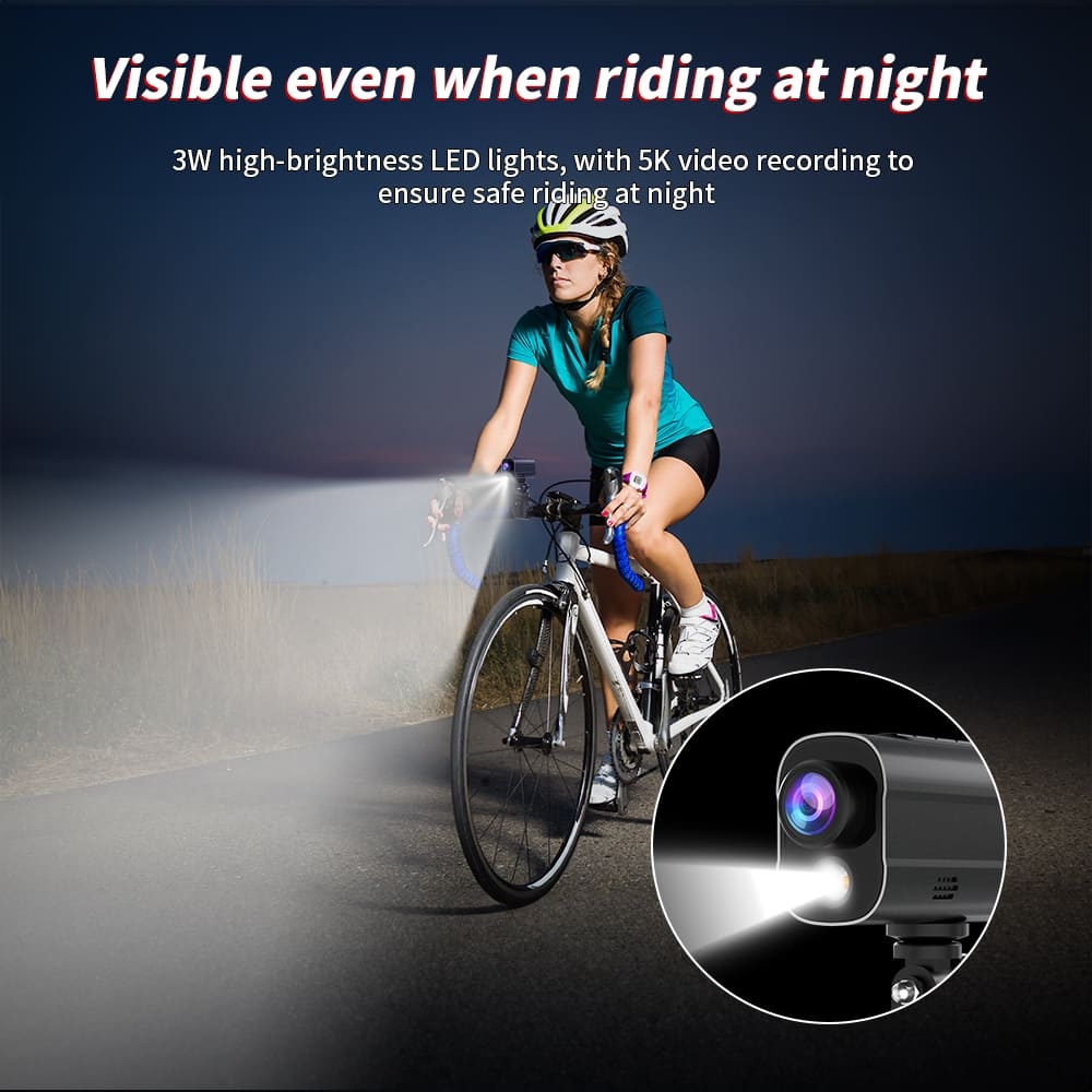Акциона камера за бицикл са ЛЕД светлом Ви-Фи