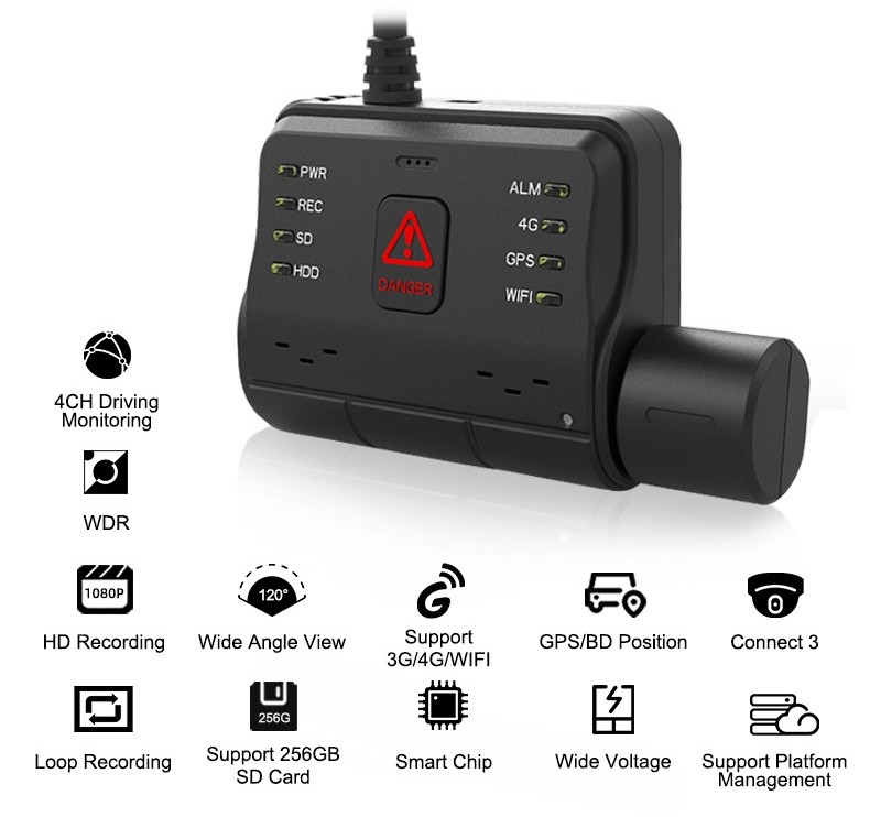 камера за аутомобил са ГПС 4Г сим праћењем уживо преко апликације за паметне телефоне