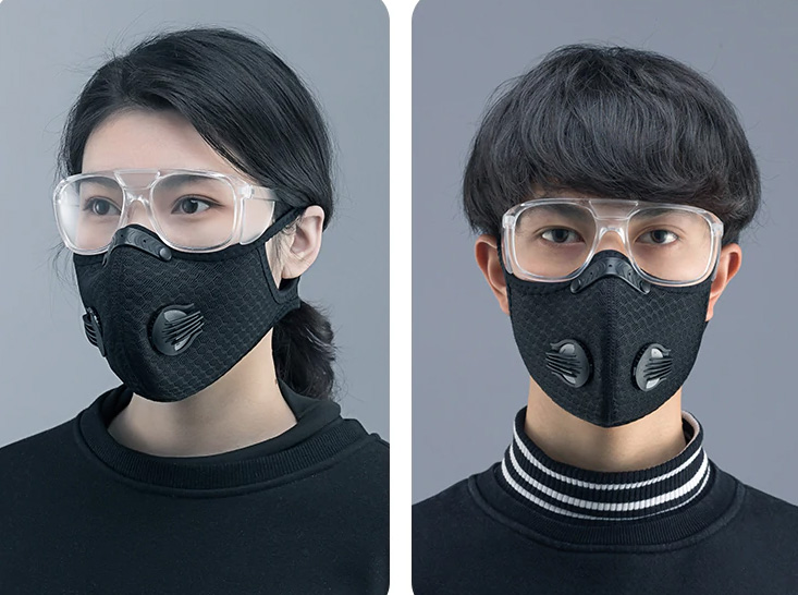 заштитне наочаре са маском против вируса короне