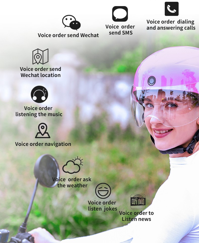 паметни бициклистички шлем АИ гласовни асистент