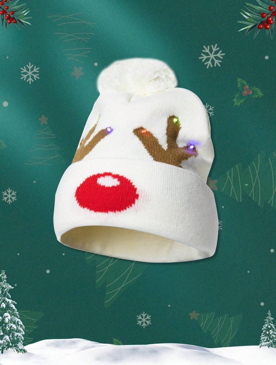 капа Божићни рогови ирваса - капа за зимско усијање, Рудолф