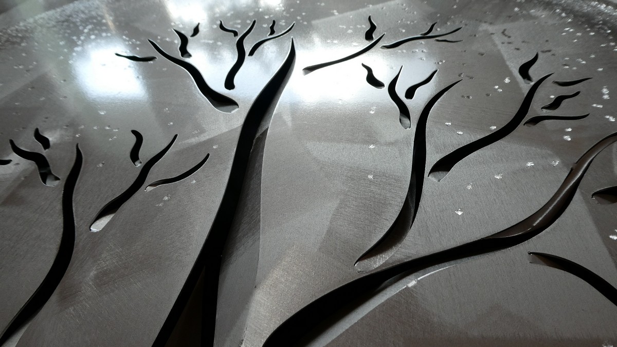 дрво живота детаљ слике - метална слика