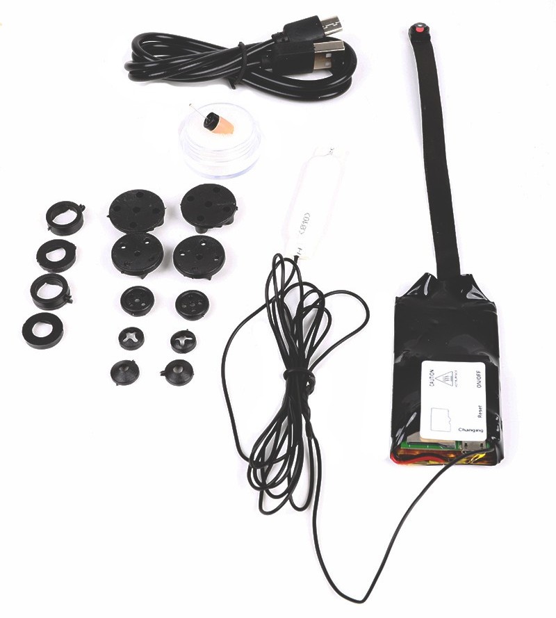 Дугме камере са рупицама са шпијунском слушалицом за текстуалне испите