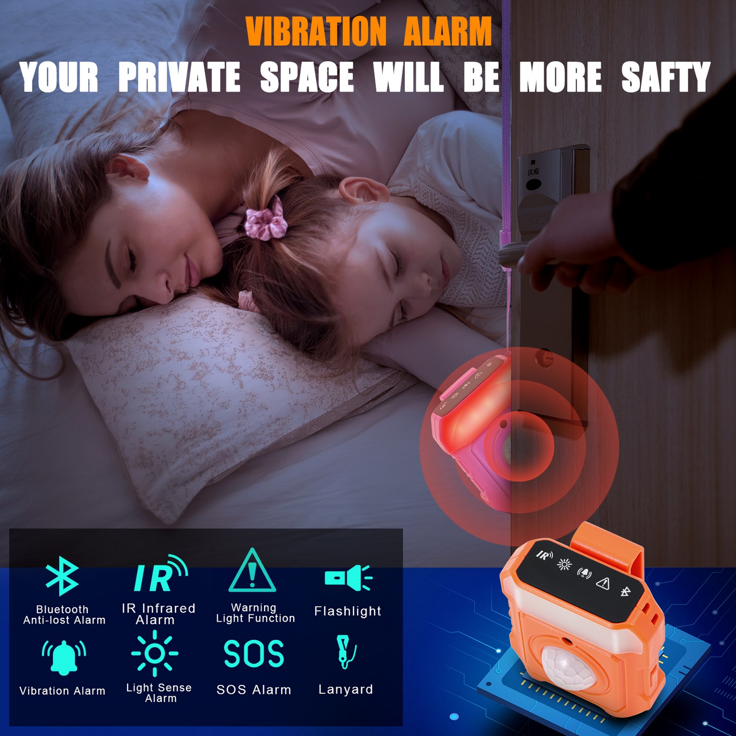 лични сигурносни аларм - вибрациони аларм