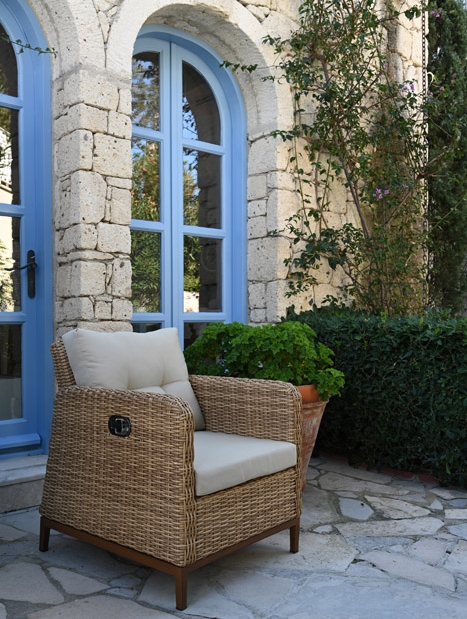 баштенска столица од ратана вештачко седење