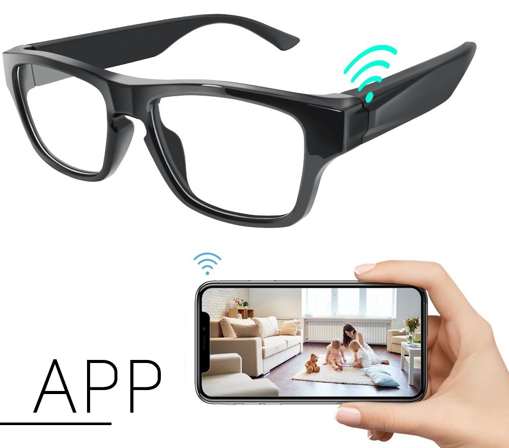 шпијунске наочаре са хд камером вифи стреам преко мобилног телефона