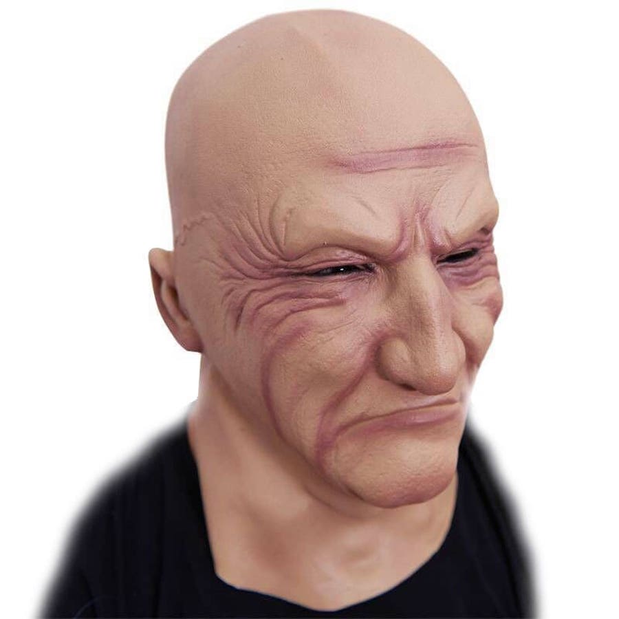 силиконска маска маска за лице од латекса ћелавог човека