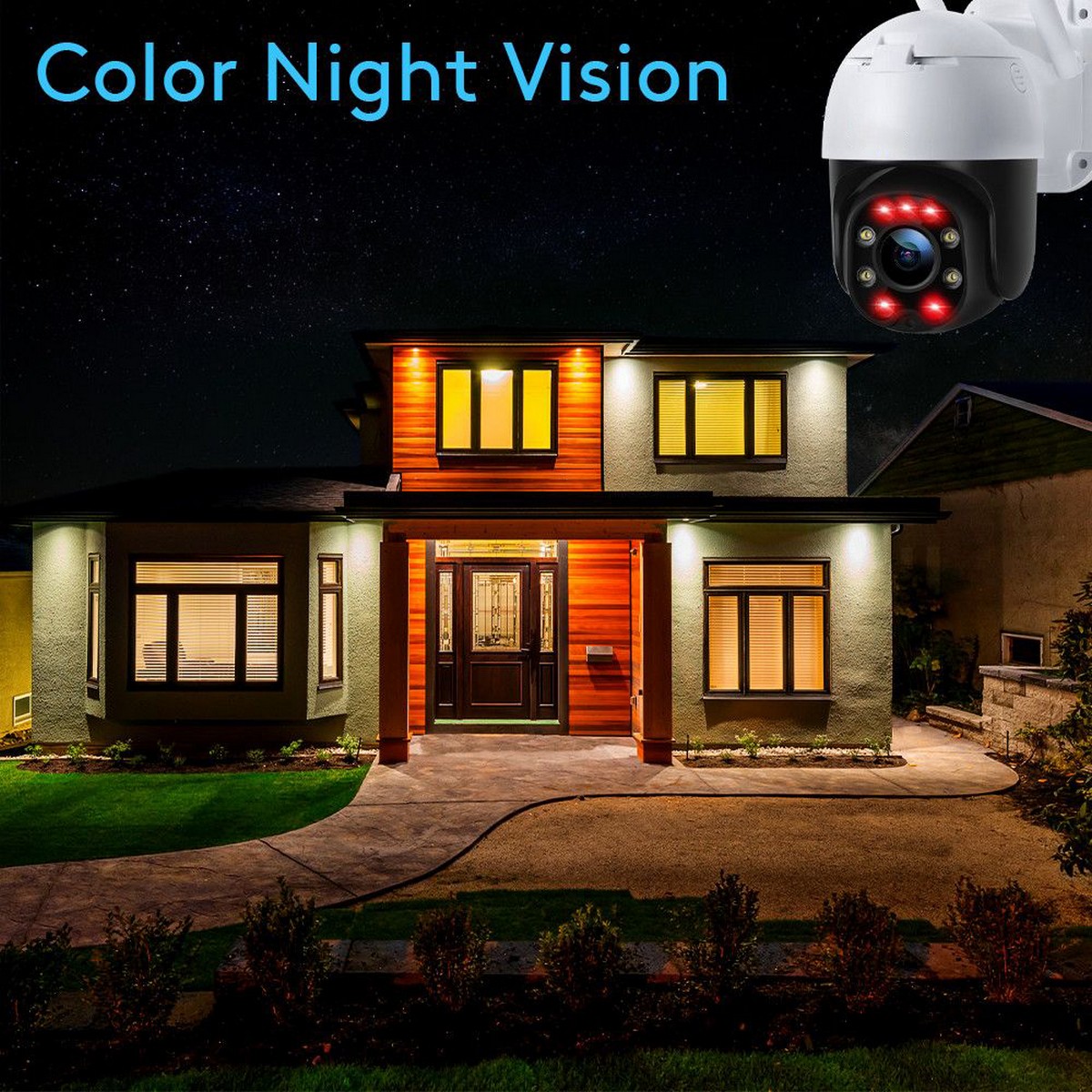 ип сигурносна камера за ноћно гледање - инфрацрвене ЛЕД диоде у боји