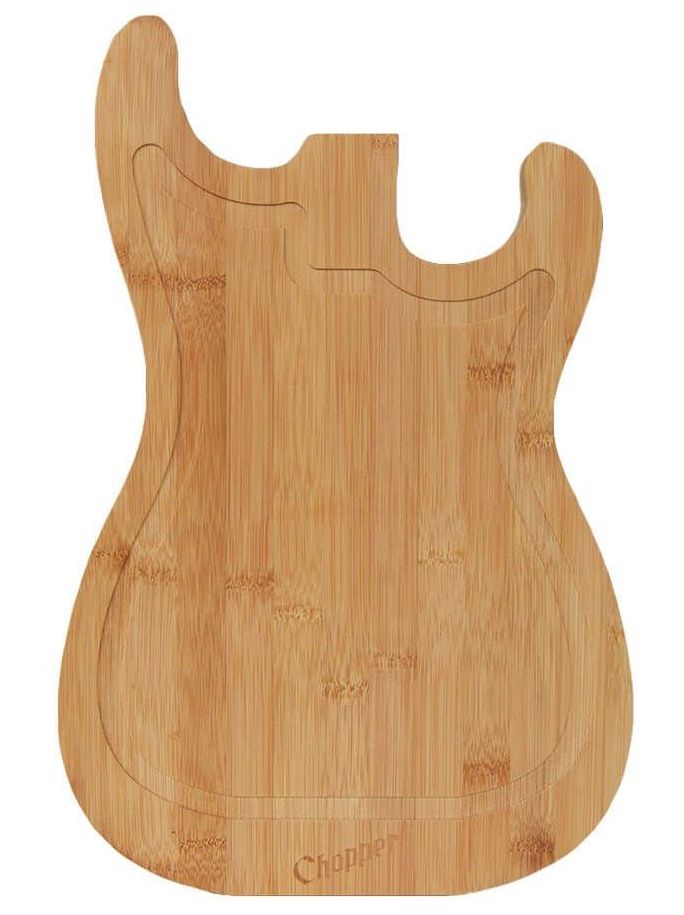 дрвена даска за сечење у облику гитаре