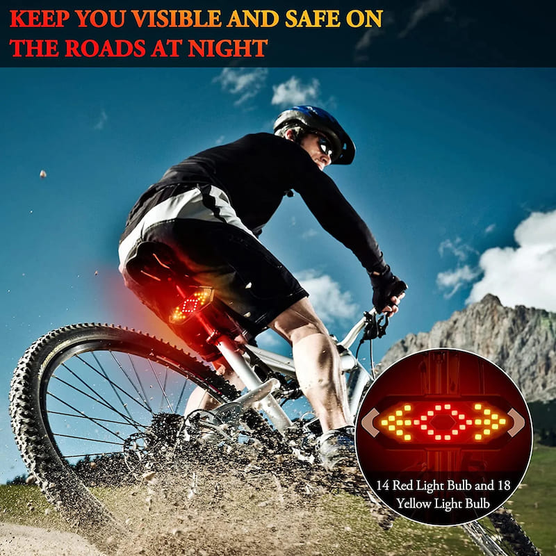 бициклистички показивачи правца и задње светло