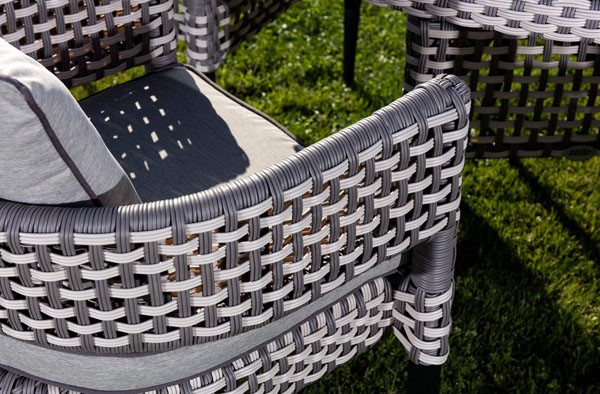 ткана столица од ратана за баштенске терасе сјенице