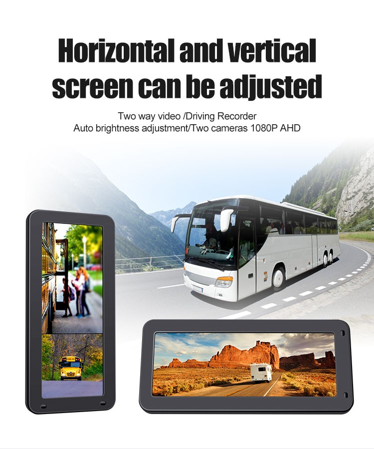 1080п аутобус за вожњу уназад за камеру + камион + комби