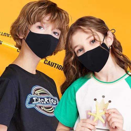 црна заштитна маска за децу
