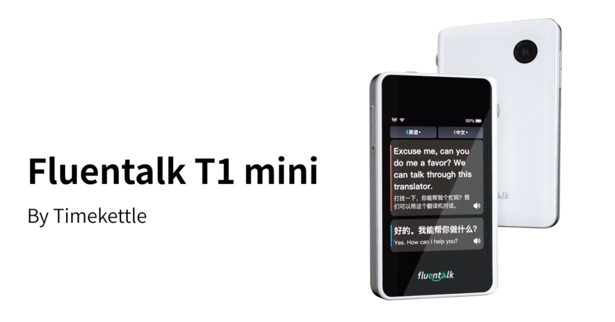 Флуенталк Т1 мини Тимекеттле - преносиви преводилац за путовања