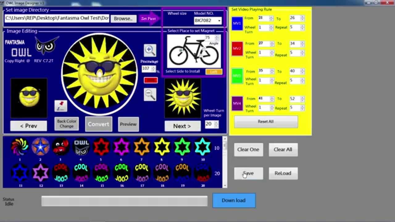 Програмабилни расветни бицикл Фантасма ОВЛ