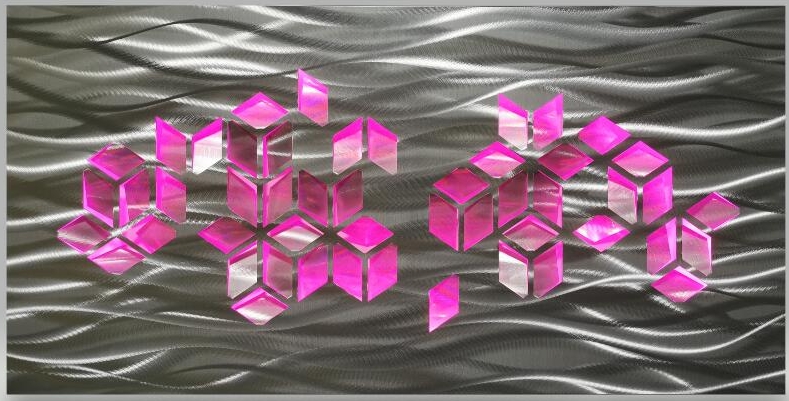 3д метална алуминијумска слика са лед позадинским осветљењем