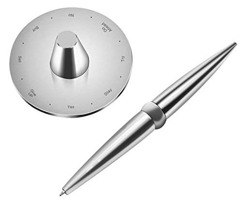 сребрна оловка од нерђајућег челика са магнетном базом
