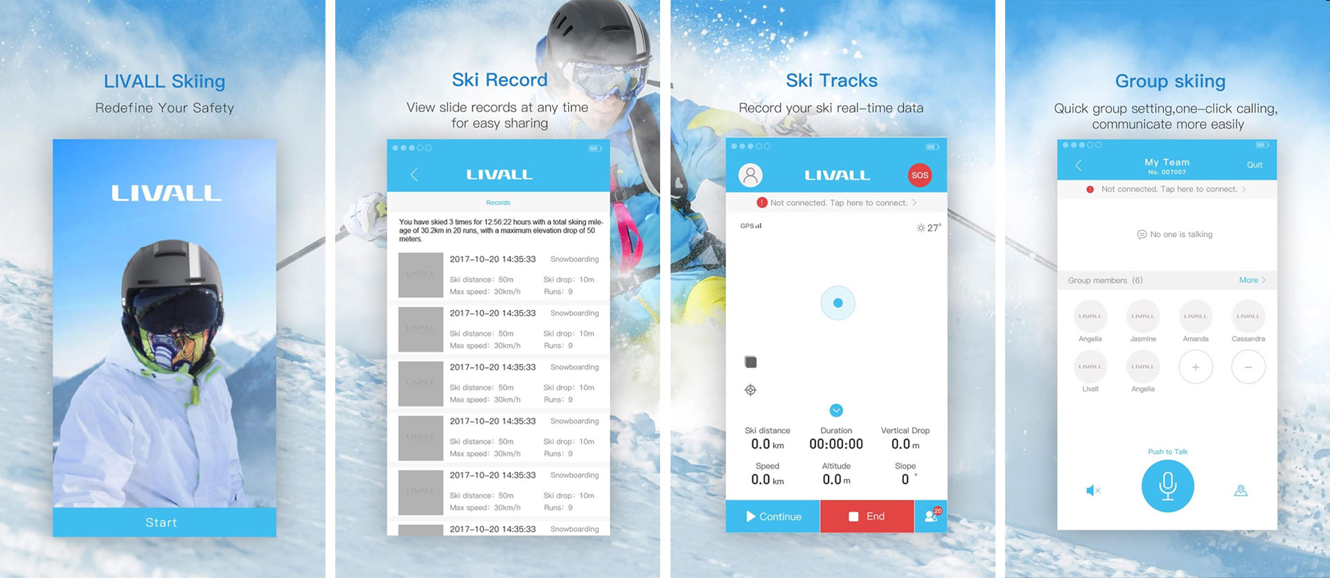 апликација за скијање ливалл