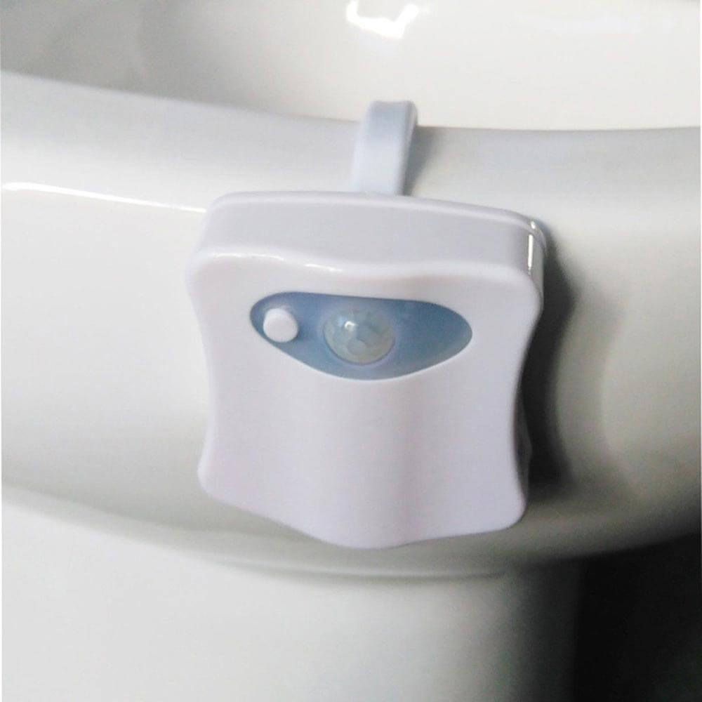 Светло за тоалет са сензором покрета - ЛЕД у боји