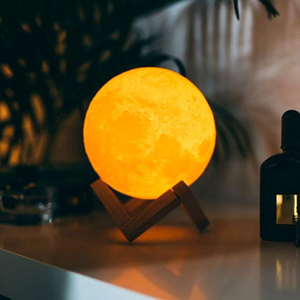 3Д месечева лампа на додир до спаваће собе
